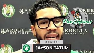 Jayson Tatum Says 2-Man Game with Jaylen Brown Makes Things EASIER On Offense | Celtics vs Pacers