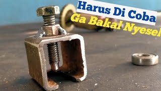 Cara Cembuat Traker Bearing Gerinda Mengunakan Pipa Holo