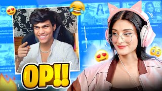 Payal reacts on @adarshuc 😎|| FUNNY Omegle reaction 🤣🥰