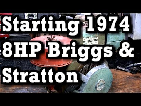Start & Run 1974 8HP Briggs and Stratton Tiller Engine Start & Run 1974 8HP Briggs and Stratton Tiller Engine