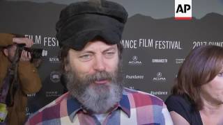 Offerman talks Trump inauguration at ‘The Little Hours’ premiere