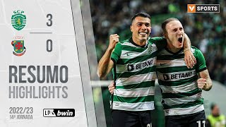 Highlights | Resumo: Sporting 3-0 Paços de Ferreira (Liga 22/23 #14)