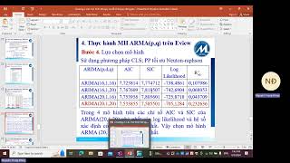 Hướng dẫn thực hành mô hình ARIMA