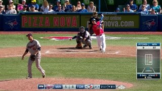 MIN@TOR: Donaldson hits his third home run of the day