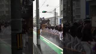 高石だんじり祭り元町入魂式事故