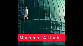 Gumbad e Khazra Roza Rasool (SAW) ki safai Madina Masjid -e - Nabwi l
