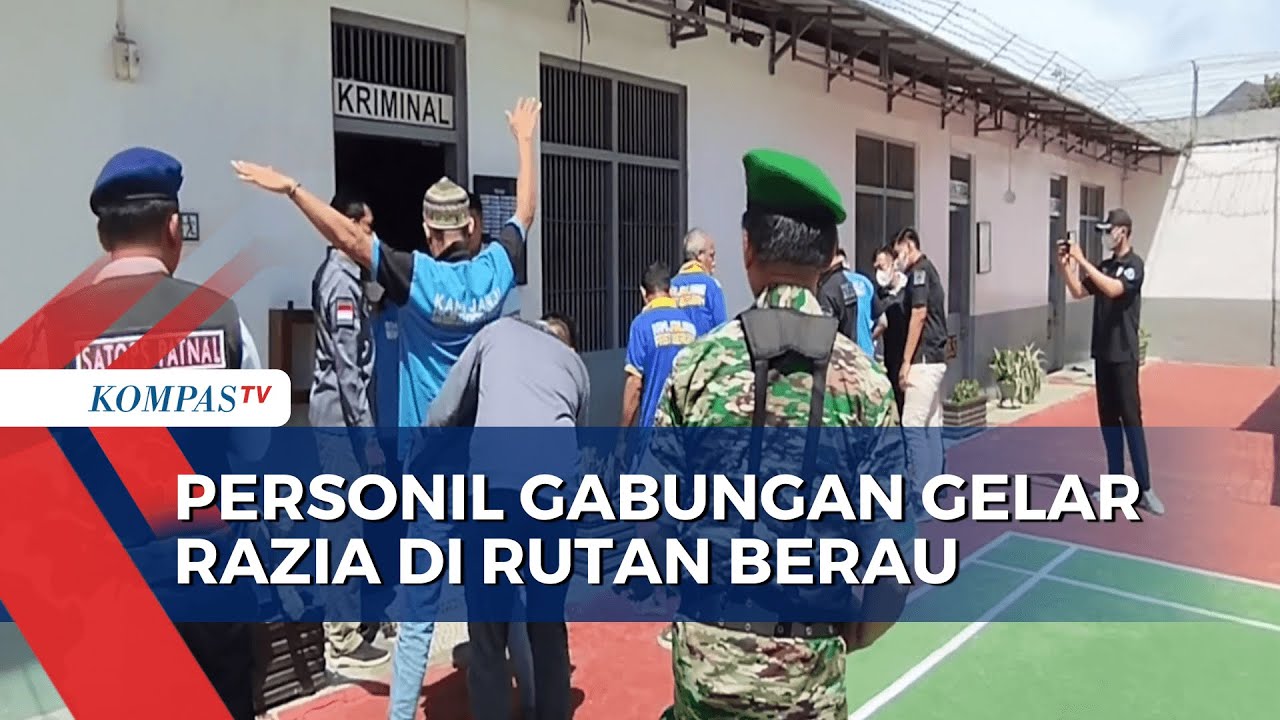 Personil Gabungan Razia Hunian Di Rutan Berau - YouTube