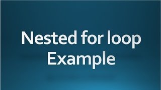 Java tutorial for beginners - 26 - Nested for loop example