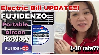 ELECTRIC BILL UPDATE after using FUJIDENZO PORTABLE AIRCON | Irene Nicer