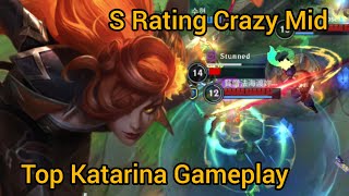 Wild Rift Katarina Top 1 Gameplay, Pro Builds & Runes In Season 15