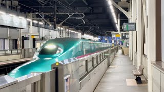 【320km/h爆速通過】JR東日本 東北新幹線 はやぶさ34号 E5系電聯車 / 秋田新幹線 こまち34号 E6系電聯車 新花卷通過