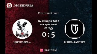 ЦВЕТКОВКА-2 0-5 ВЫШЕ-ТАЛОВКА. ОБЗОР МАТЧА. 6-й тур ЛФЛ Кизляра (сезон 2021-22г.)