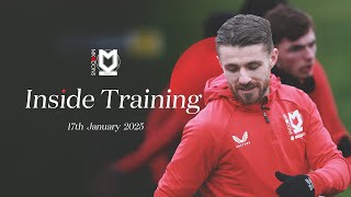 INSIDE TRAINING: MK Dons work towards Walsall