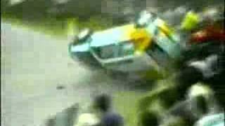 Rally car crashes into spectators