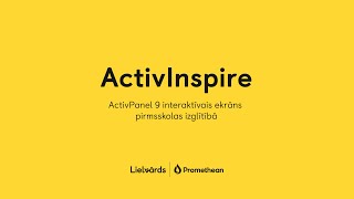 9. ActivInspire interaktīvās darblapas – ActivPanel 9 pirmsskolas izglītībā