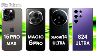 Xiaomi 14 Ultra vs Samsung S24 Ultra vs iPhone 15 Pro Max vs Honor Magic 6 Pro