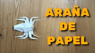 COMO HACER ARAÑA DE PAPEL.