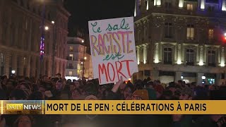 Mort de Le Pen : célébrations des opposants à Paris