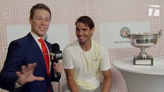 Rafael Nadal: 2019 Roland Garros Final Win Tennis Channel Interview