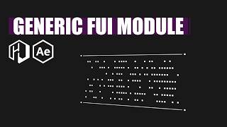 How to Create a Futuristic UI Module with HUD & UI Elements in After Effects