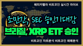 비트코인 실시간, 브라질 XRP ETF 승인! SEC 도 조만간 승인 기대감 2/20 아침💎#비트코인 #비트코인실시간 #이더리움 #리플 #cryptocurrency #차트분석