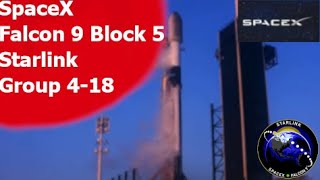SpaceX Falcon 9 Block 5 | Starlink Group 4-18 #Shorts