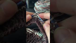 Norwegian knit stitch / Noors breien recht