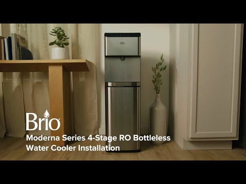 Brio Moderna Touchless 4-Stage Reverse Osmosis Bottleless Water Cooler ...