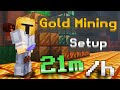 I Bought a Gold Mining Setup in Hypixel Skyblock!