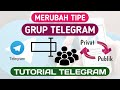 Cara merubah tipe grup telegram