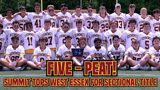 Summit 10 West Essex 6 | North Group 2 Sectional Final | Dylan Sebastian 4 Goals!