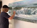 Crashing waves :An insight into painting process