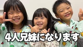 【４人兄弟になります！】この度、なこめ家は第４子授かりました。なこめちゃん達に赤ちゃんが出来たことを報告していきます！