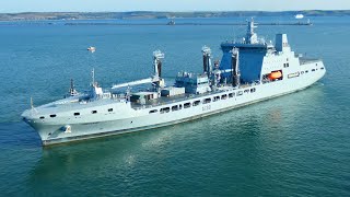 RFA Tidesurge departing Portland