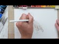 how to draw and paint a watercolour pelican