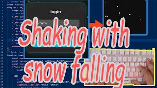 Wrong Login Animation with Snowfall ❄️ | Shake Effect Login Page using HTML CSS & JavaScript
