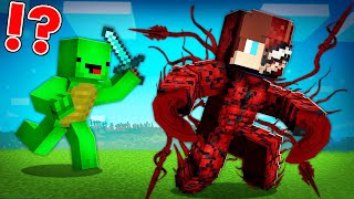 CARNAGE Speedrunner vs Hunter in Minecraft - Maizen JJ and Mikey