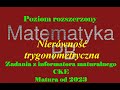 Zadanie 15 Informator o egzaminie maturalnym z matematyki poziom rozszerzony Nierówność trygonometry