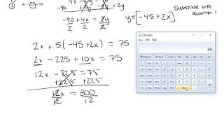 Technology MAP 117 Solving Equations by Substitution