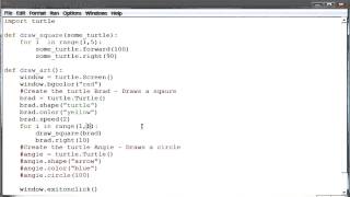 Making a Circle out of Squares - Programming Foundations with Python