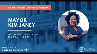 Government Affairs Forum: Mayor Kim Janey 6-23-21