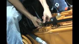 HKX hydraulic kit installation on Case excavator