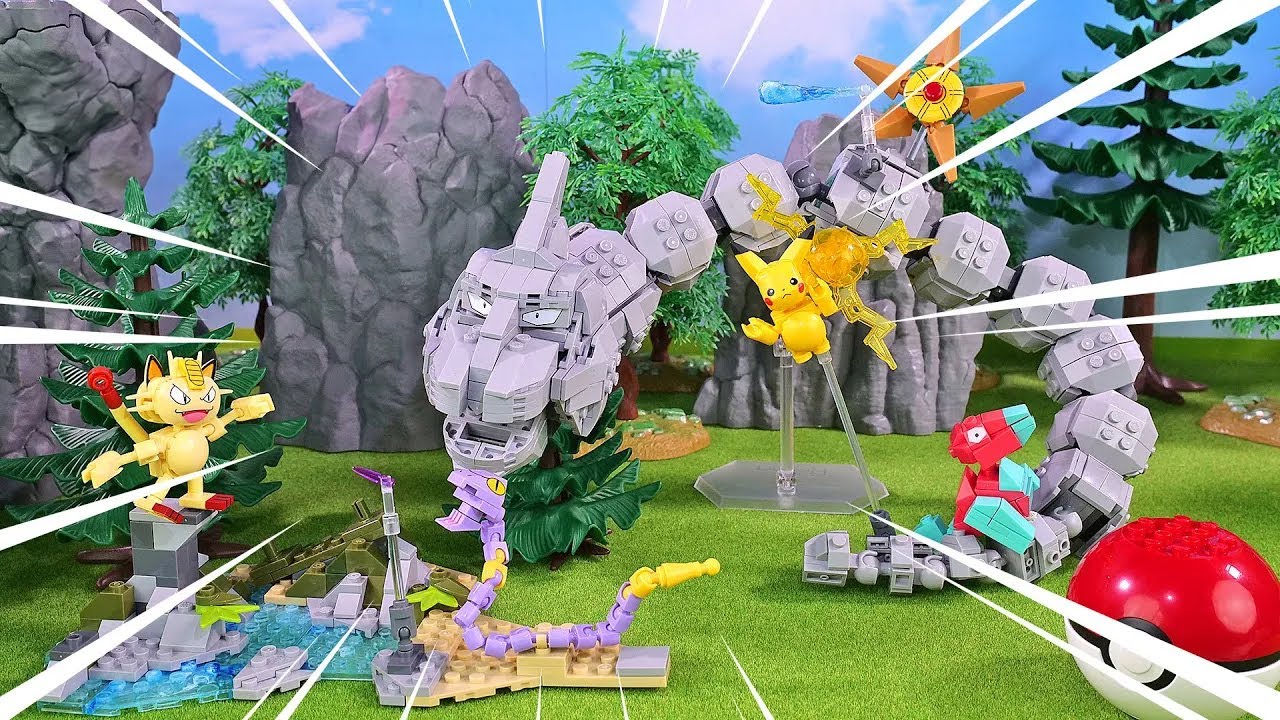 Pokemon Mega Construx / Onix Super Battle / Stop Motion Building - YouTube