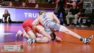 149lbs Caleb Hanson (Virignia Tech) vs Dylan D'Emilio (Ohio State)