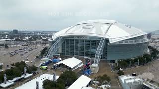 01-10-2025 Arlington, Texas - Goodyear Cotton Bowl Snow at AT\u0026T Stadium