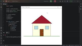Draw a House Using Python Turtle 🏠 | Beginner Creative Coding