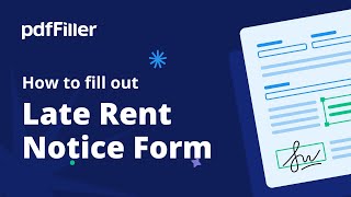 How to Fill Out a Late Rent Notice Form