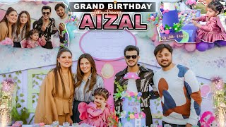 AIZAL KI GRAND BIRTHDAY CELEBRATION 😍|Uncle Ny Areeb Ki Bisti Ker De 😂|Sab Ka Pink Gari Py Reaction🩷