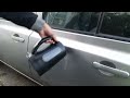 Car Dent Repair With Hot Water And Toilet Plunger DIY how to car denting puller car dent repair