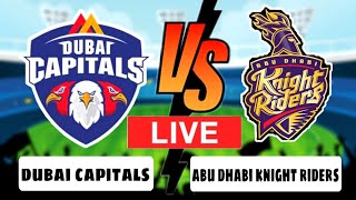 Dubai Capitals vs Abu Dhabi Knight Riders Today Live Match | ILT20 Today Live Match  |